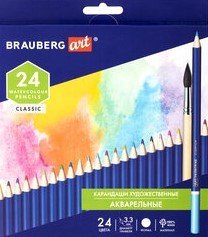 

Набор акварельных карандашей BRAUBERG Art Classic 181530 (24 цв)
