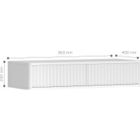 Туалетный столик без зеркала Shtabe Royal 5010 эко (белый)