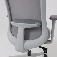 Офисное кресло AksHome Gem (сетка/ткань, серый/белый полиамид) в Солигорске