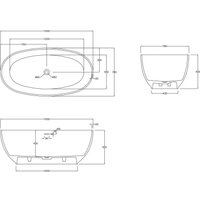 Ванна Abber Stein AS9641-1.5 (белый матовый)