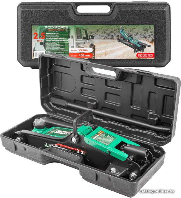 Подкатной домкрат RockForce RF-T830031DS 2.5т (кейс)