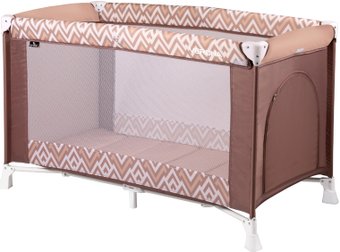 Манеж-кровать Lorelli Verona 1 Layer 2019 Brown&Beige Lines