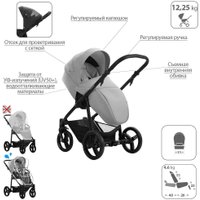 Универсальная коляска BEBETTO Explorer Air Pro (2 в 1, 02/черная рама)
