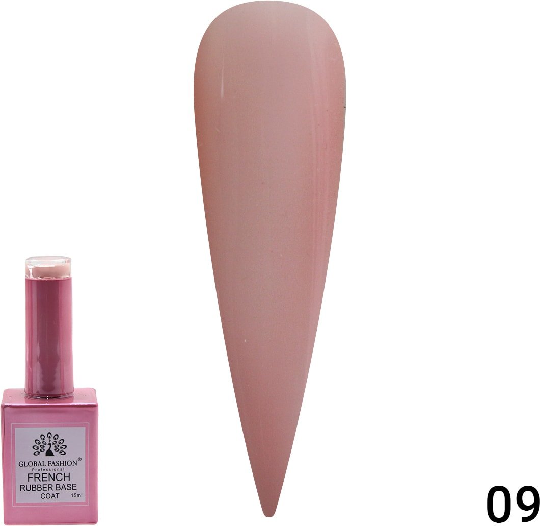 

Основа Global Fashion Rubber Base Coat French (тон 09) 15 мл