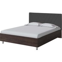 Кровать PROxSON Ora 160x200 (дуб кантербери/Teddy 021 древесный уголь)