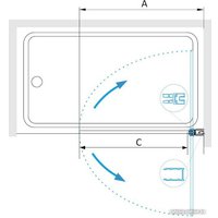 Стеклянная шторка для ванны RGW SC-109 800 411110908-11