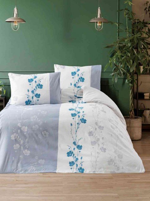 

Постельное белье Efor Ranforce Floral Turqouise 1.5 Turkuaz PB2023-S