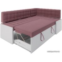 Угловой диван Мебель-АРС Ганновер правый 208x82x133 (велюр пудра НВ-178 18)