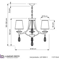 Подвесная люстра Lumina Deco Dominni LDP 9268-3 CHR