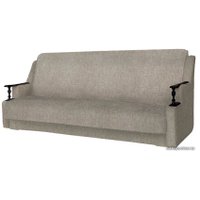 Диван Асмана Анна с деревянными подлокотниками (рогожка бежевый)