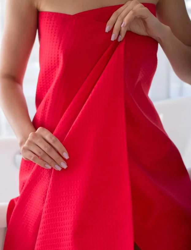 

Полотенце Русский дом Банное Вафельное 80x145 РД-00000633 (красный)