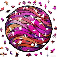 Пазл Eco-Wood-Art Розовая планета (L)