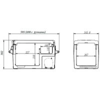 Компрессорный автохолодильник Alpicool NCF35 (с адаптером 220В) в Борисове