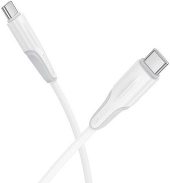 Кабель Borofone BX119 USB Type-C - USB Type-C (1 м, белый)