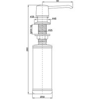 Дозатор для жидкого мыла Paulmark Sauber D001-310 (серый)