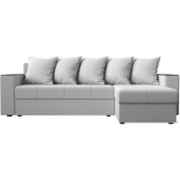 Угловой диван Лига диванов Дубай лайт правый 114199 (экокожа белый)