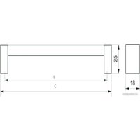 AKS скоба пластик. PS18/C18 128 черный матовый