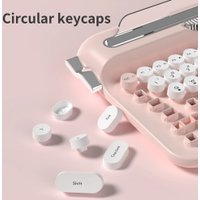 Клавиатура Ajazz AF84 (белый/розовый)