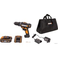 Дрель-шуруповерт Worx WX101 (с 2-мя АКБ, сумка)