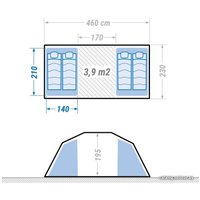 Кемпинговая палатка Quechua Arpenaz Family 4.2