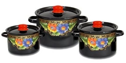 

Набор кастрюль СтальЭмаль Вологда 1с112