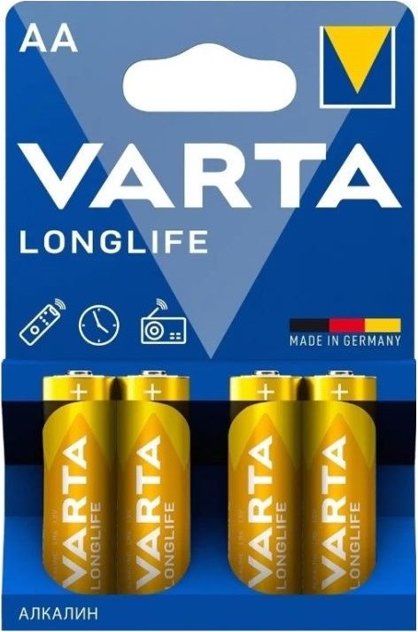 Батарейка Varta Longlife AA V04106113414 (4 шт)