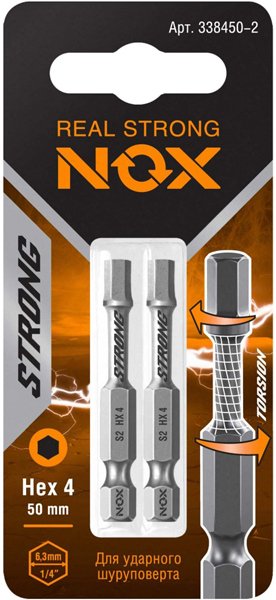 

Набор бит Nox Strong 338450-2 (2 шт)
