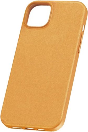 Чехол для телефона Baseus Fauxther для iPhone 15 (оранжевый)