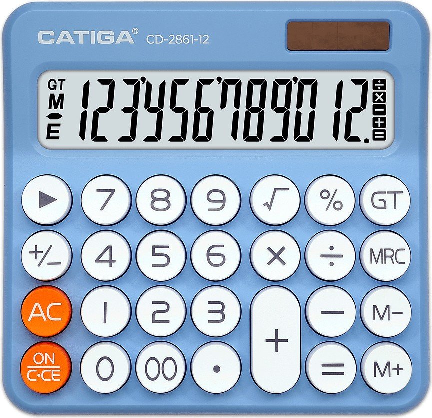 Калькулятор Catiga CD-2861-12 (голубой)