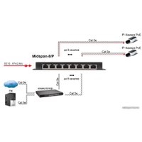 PoE-инжектор Osnovo Midspan-8/P