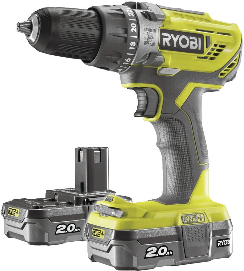 

Ударная дрель-шуруповерт Ryobi R18PD3-220S 5133003342 (с 2-мя АКБ, сумка)