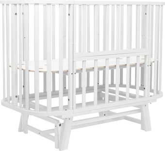 Кроватка-трансформер Sweet Baby Belloni 3в1 с маятником (белый)