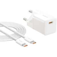 Сетевое зарядное Baseus GaN5 Fast Charger Mini 1C 25W P10110909213-00 (белый)