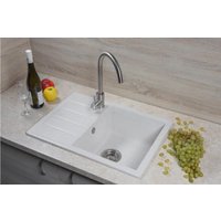 Кухонная мойка Marblan Recta R (бежевый, с сифоном)