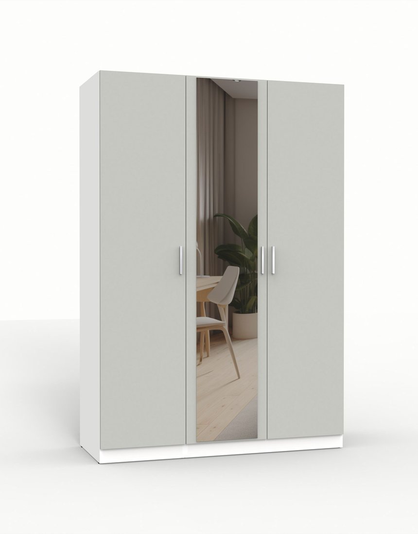 

Шкаф распашной Интермебель Марсель-2 МР 01-02 (шиншилла серая)