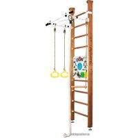 Детский спортивный комплекс Kampfer Helena Ceiling Busyboard (стандарт, ореховый/бизиборд белый)