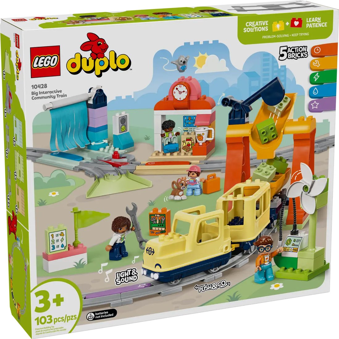 

Конструктор LEGO Duplo 10428 Большой интерактивный общественный поезд