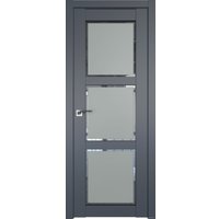 Межкомнатная дверь ProfilDoors 2.13U L 60x200 (антрацит, стекло square матовое)