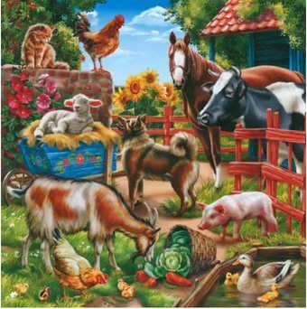 Пазл ГеоДом На ферме 4660136220855 (80 эл)