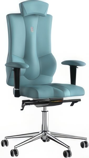 

Офисное кресло Kulik System Elegance (экокожа, синий с подголовником)