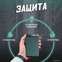 Внешний аккумулятор Olmio QX-10 10000mAh (темно-зеленый)