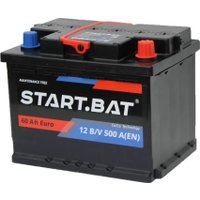 Автомобильный аккумулятор Стартбат 12V60 R+ евро (60 А·ч)