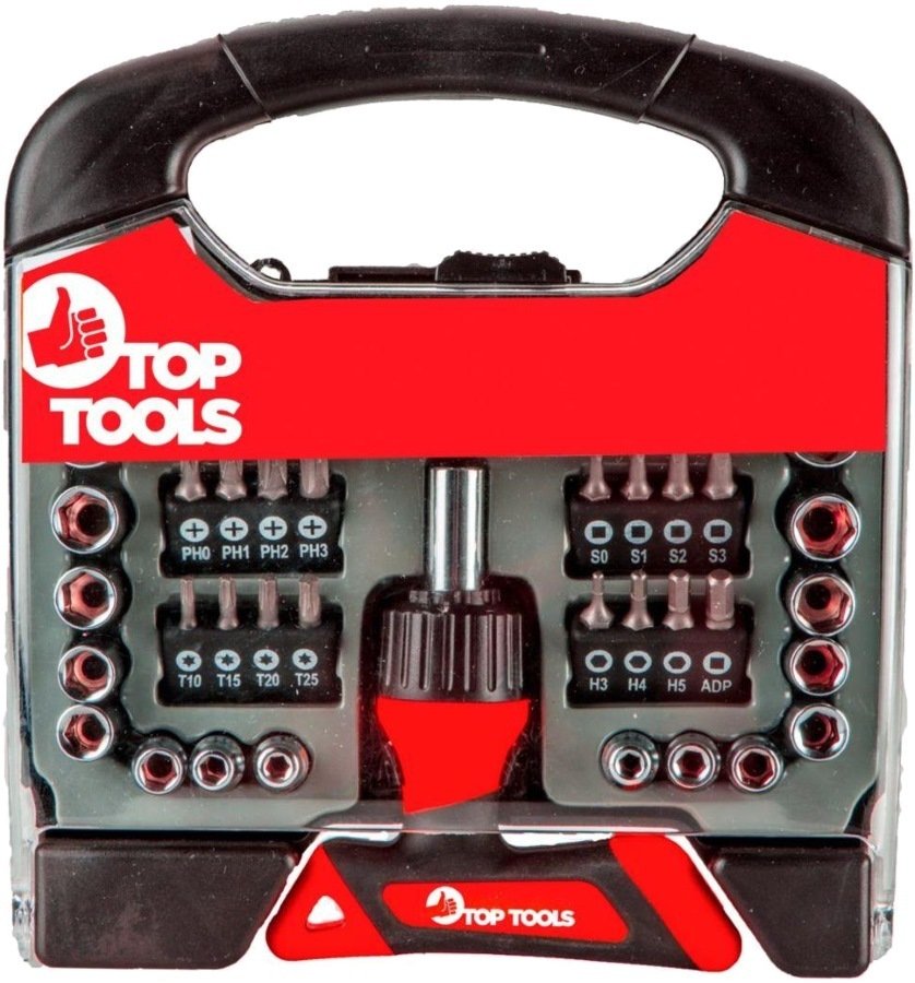 

Набор отвертка с битами TopTools 39D200 (44 предмета)