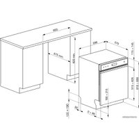 Встраиваемая посудомоечная машина Smeg PL2324XDE