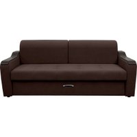 Диван Сириус Лидер-3 ППУ (Eva 04 велюр темно-коричневый)