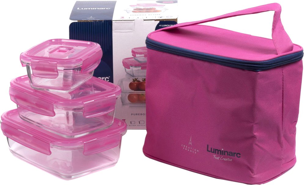 

Набор емкостей Luminarc Purebox Active / P9972 (с сумкой)
