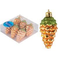 Елочная игрушка Волшебная страна Шишки 007475 (6 шт)