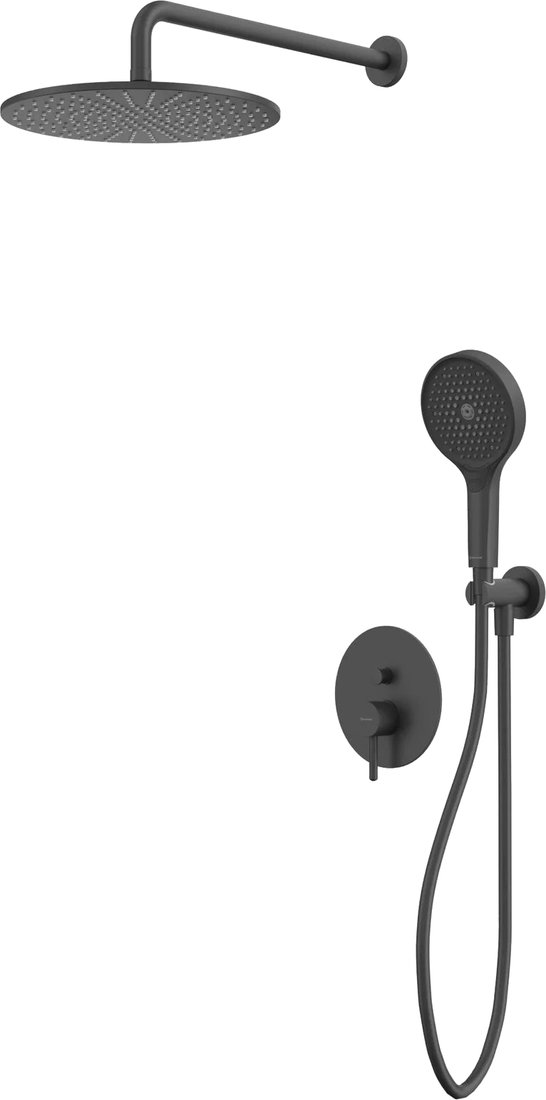 Душевая система  Whitecross Y YSET04TOPBL (черный матовый)