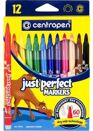 

Фломастеры Centropen Just Perfect 2510 1201 (12 шт)