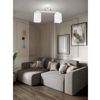 Люстра средней высоты Aitin Pro НПБ 02-2x40-101 07562/2 (белый/хром)